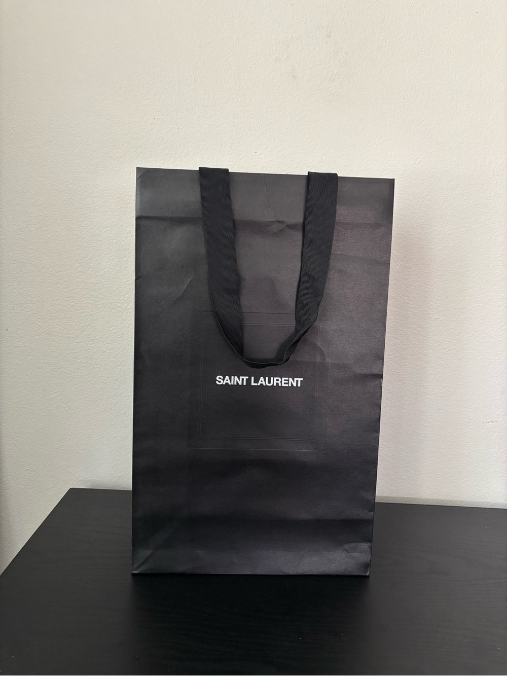 Saint Laurent Black Gift Bag with Logo